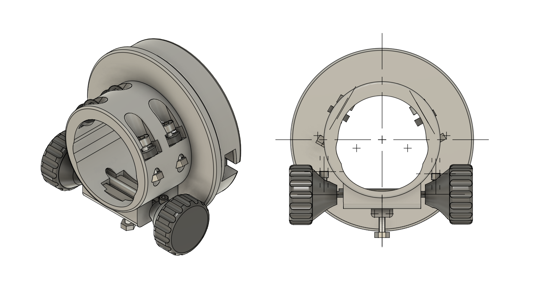 Lunette ERT entièrement assemblée
