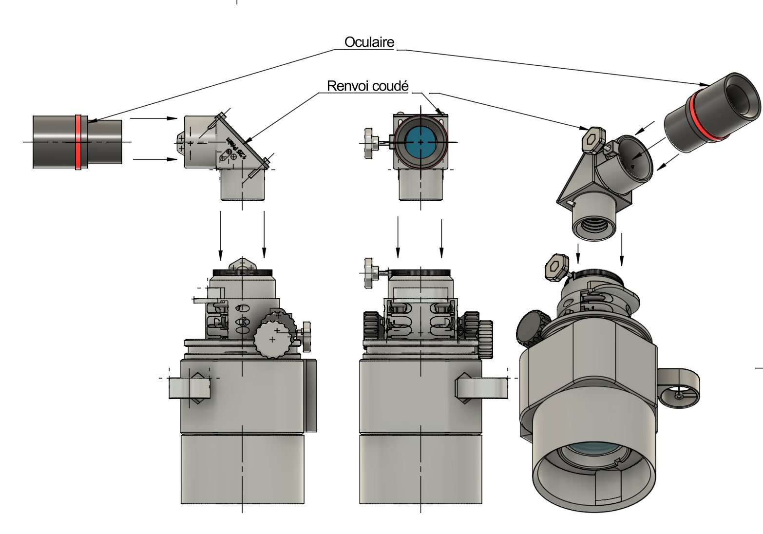 Lunette ERT prête pour l'observation