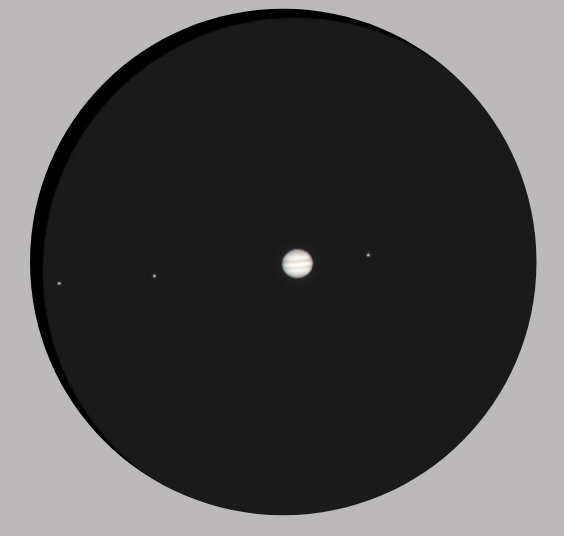 Observation de Jupiter et ses lunes avec la lunette ERT