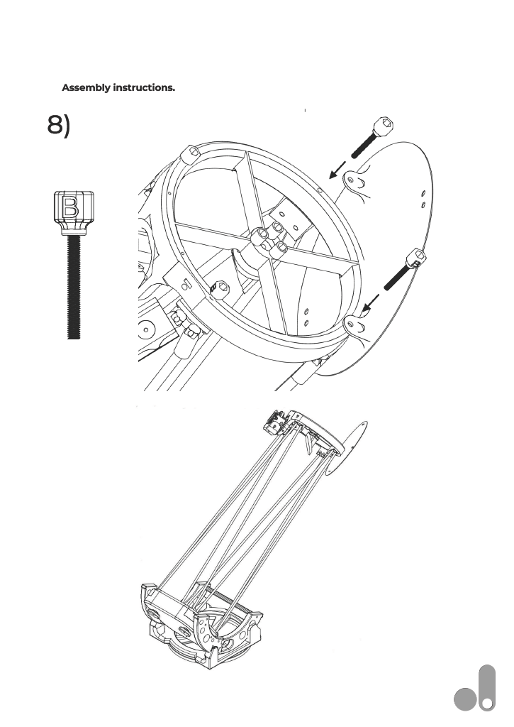 Assemblage du porte-oculaire et fixation des arcs
