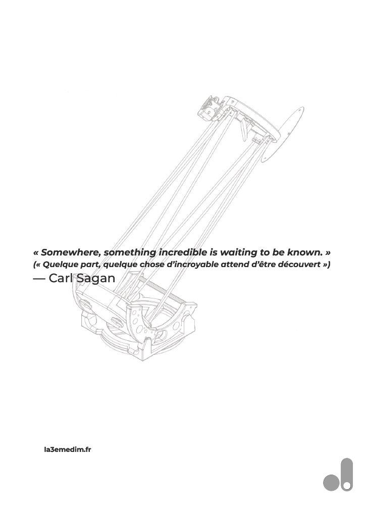 Fixation finale du miroir - télescope assemblé